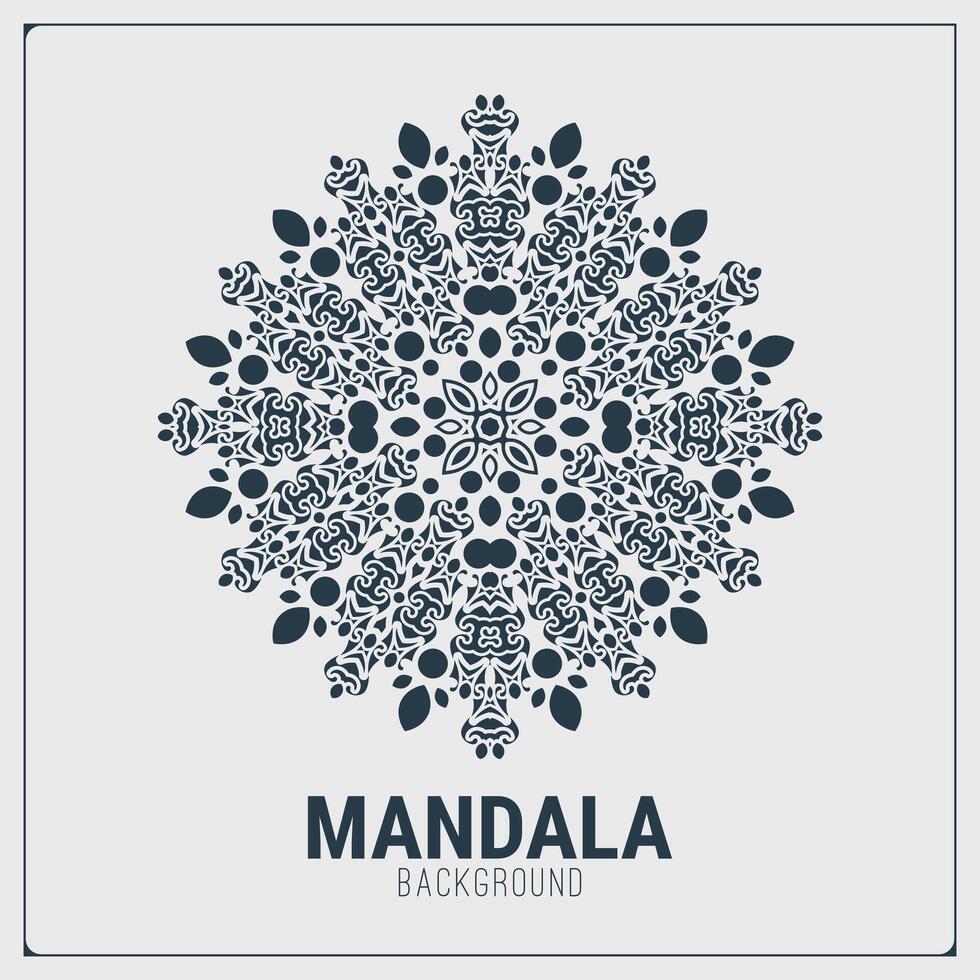 Mandala flat background design template vector