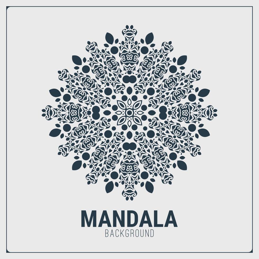 plantilla de diseño de fondo plano mandala vector