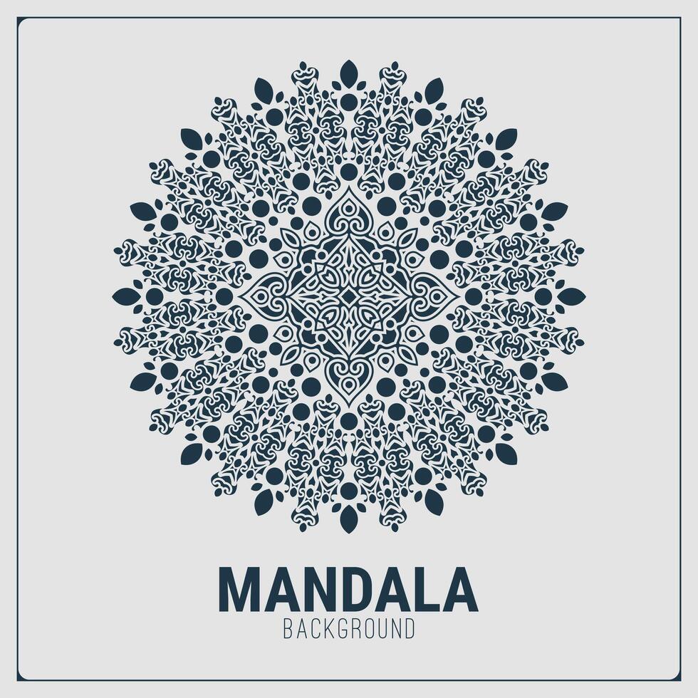 Mandala flat background design template vector