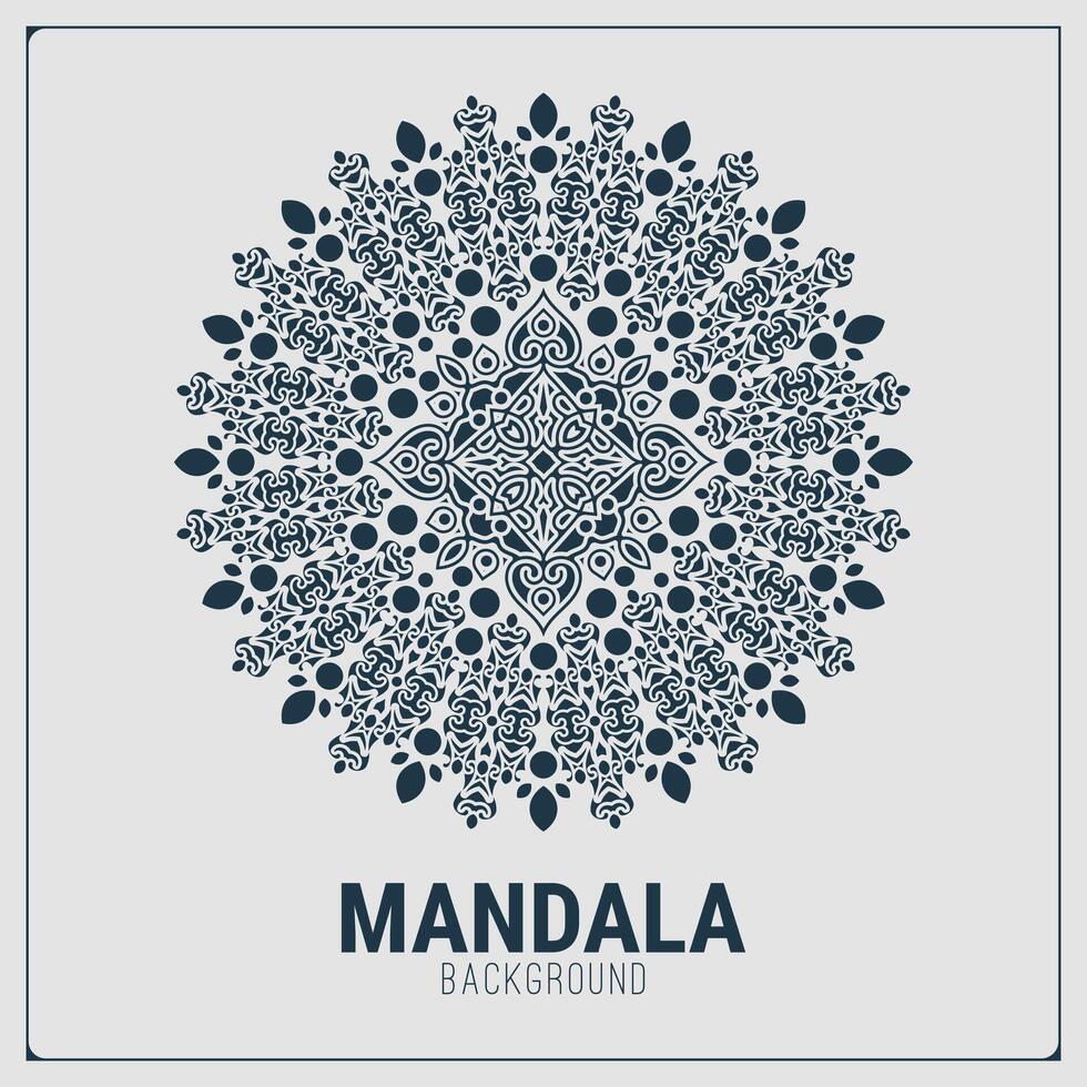 plantilla de diseño de fondo plano mandala vector