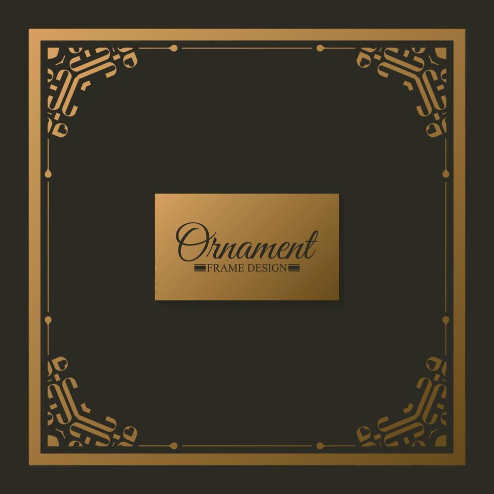Elegant decorative frame design background vector