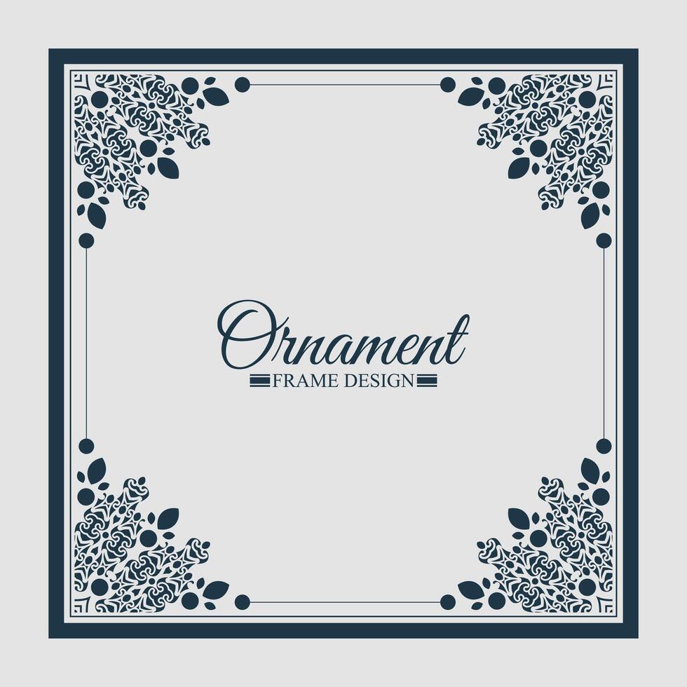 vintage ornamental frame collection vector