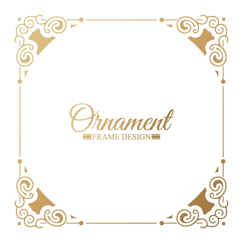 Elegant decorative frame design background vector