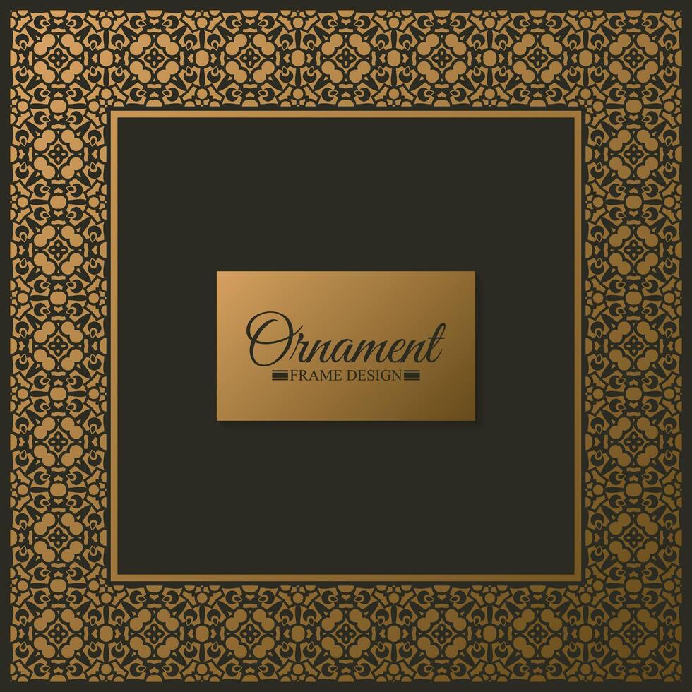 Elegant decorative frame design background vector