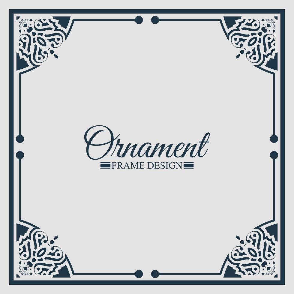 vintage ornamental frame collection vector