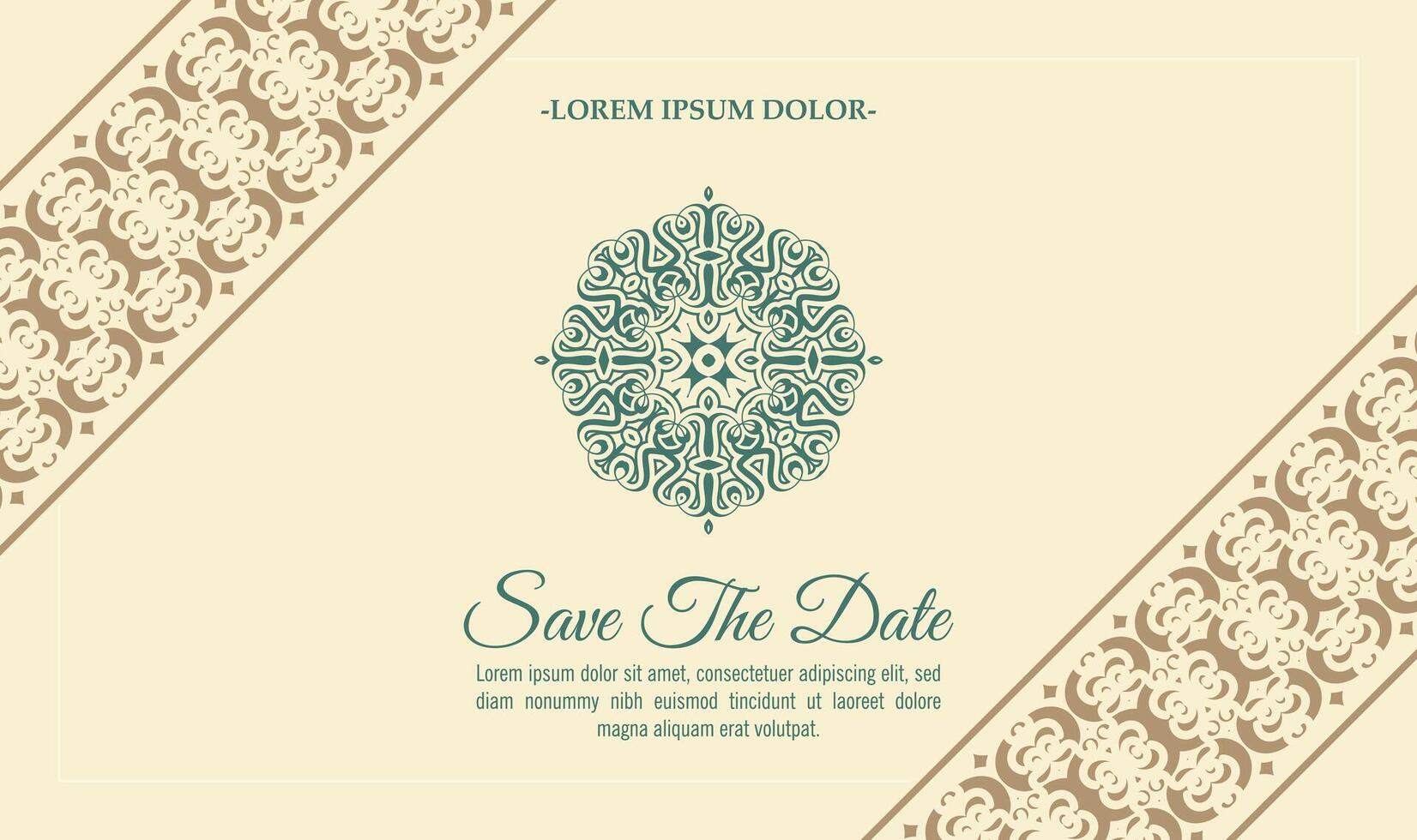 Invitation card vector design vintage style