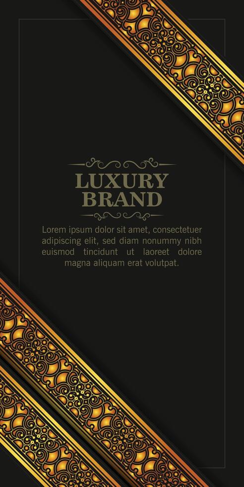 Luxury ornament pattern style card design vector