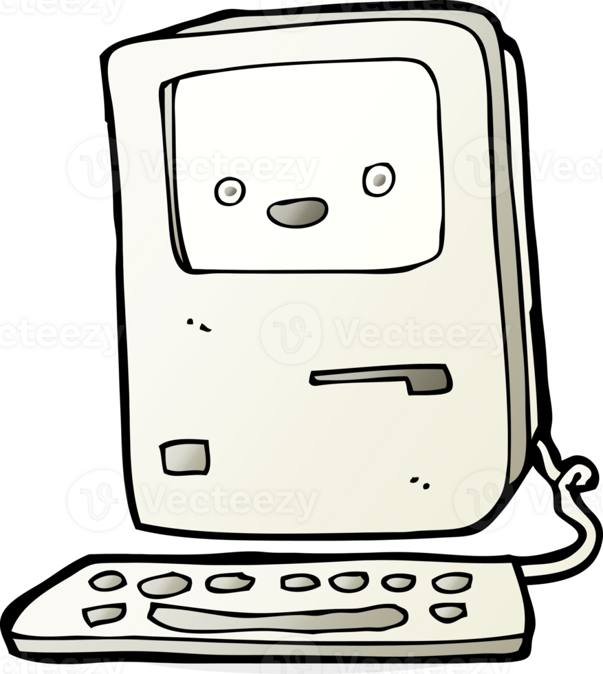 cartoon old computer png