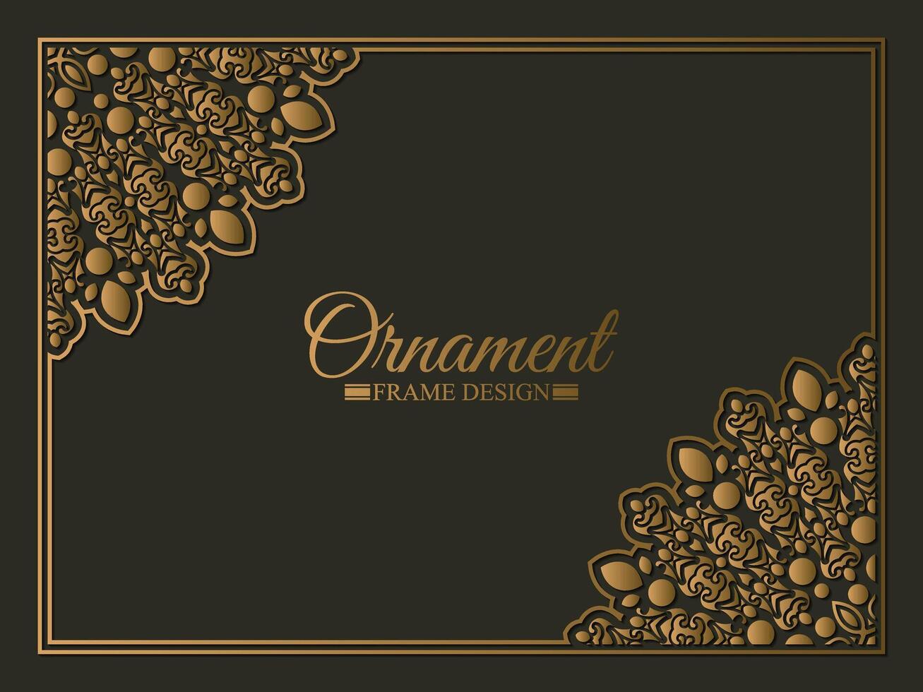 Elegant decorative frame design background vector