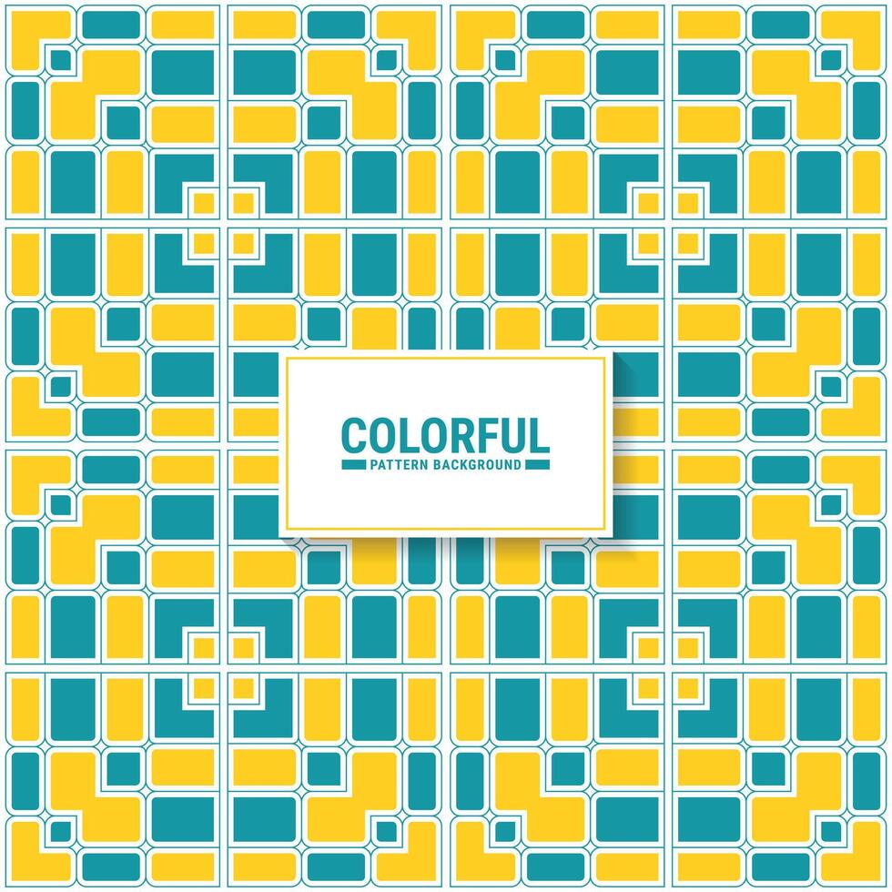 Colorful abstract geometric pattern design vector