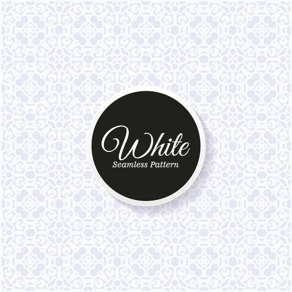 elegant white seamless pattern design vector