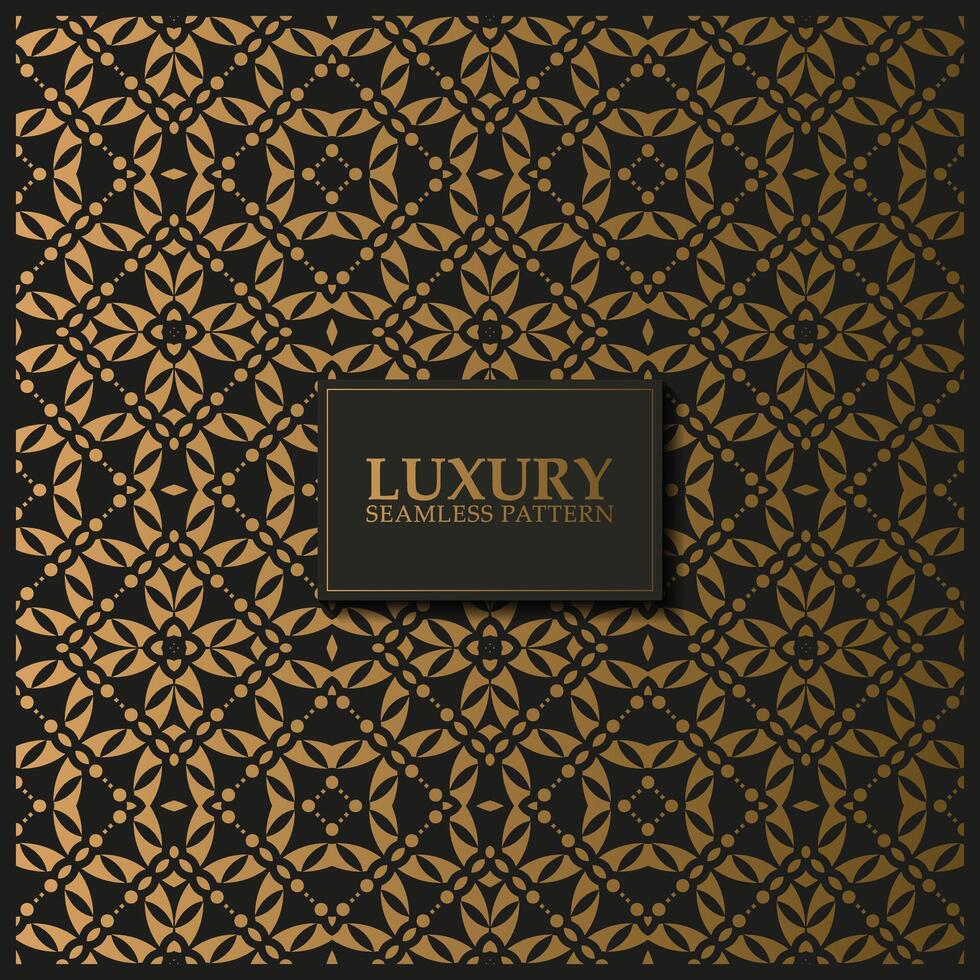 luxury dark seamless pattern background vector