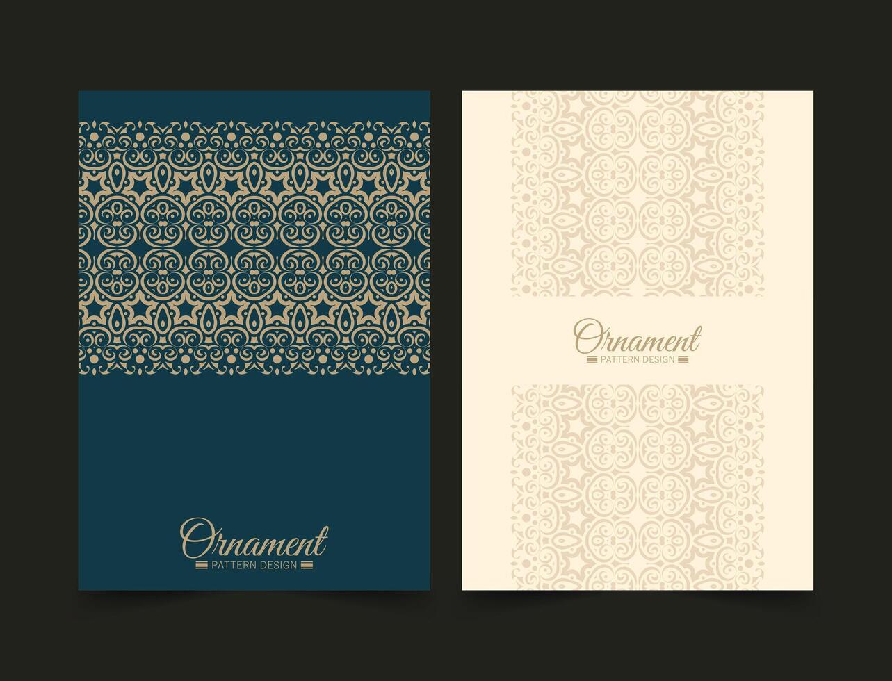 vintage abstract geometric pattern cover template vector