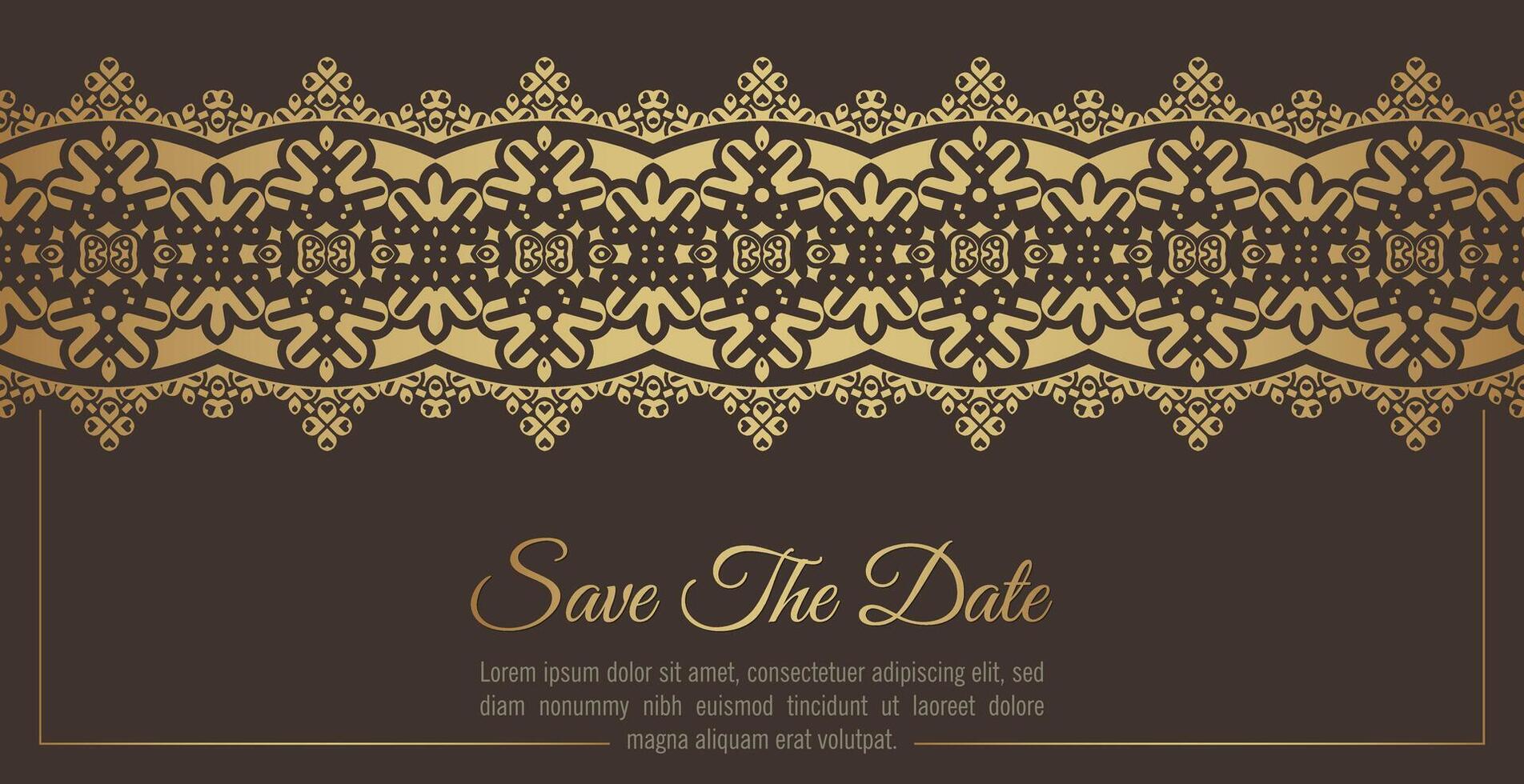 luxury invitation background style ornamental pattern vector