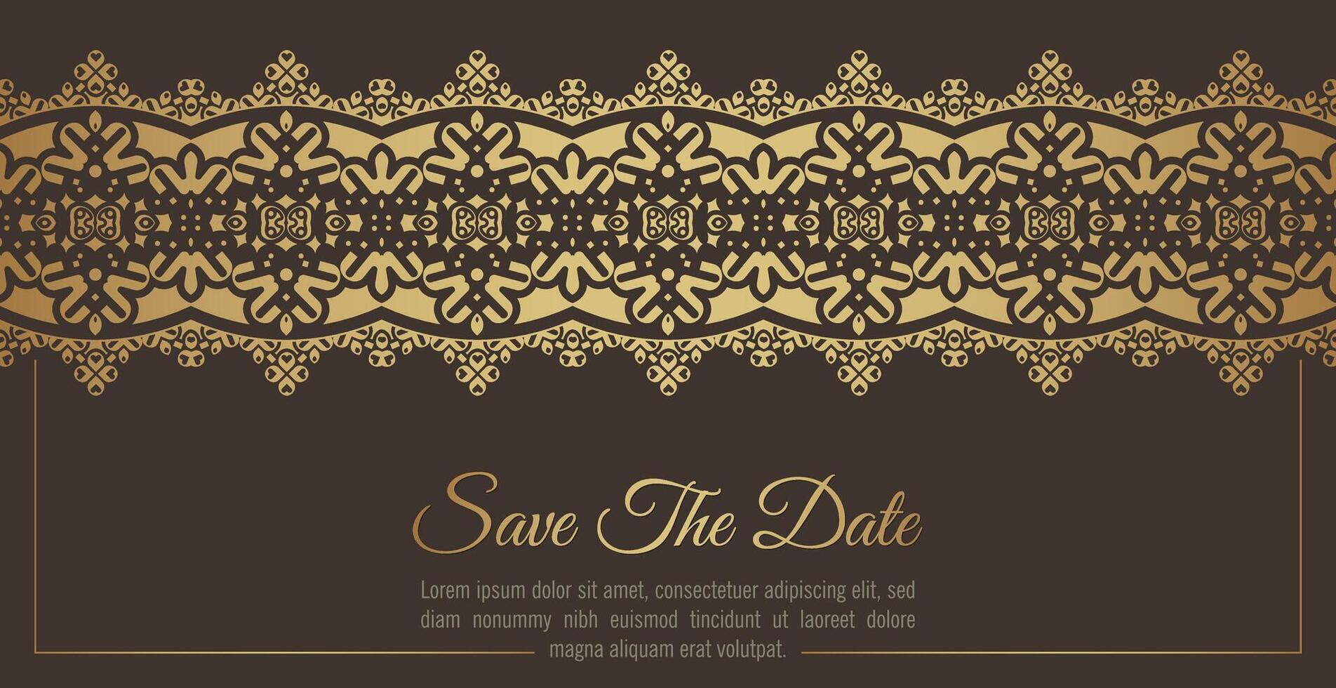 luxury invitation background style ornamental pattern vector