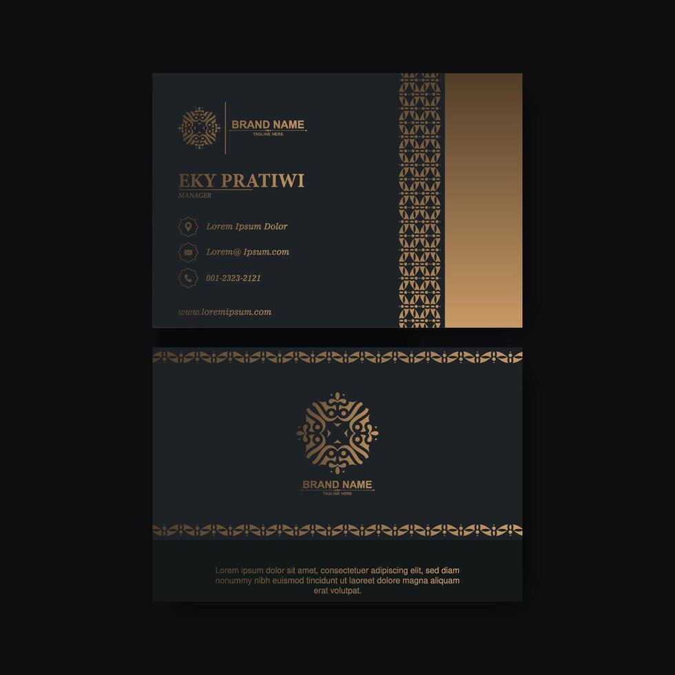 Luxury ornamental logos and business cards template vector