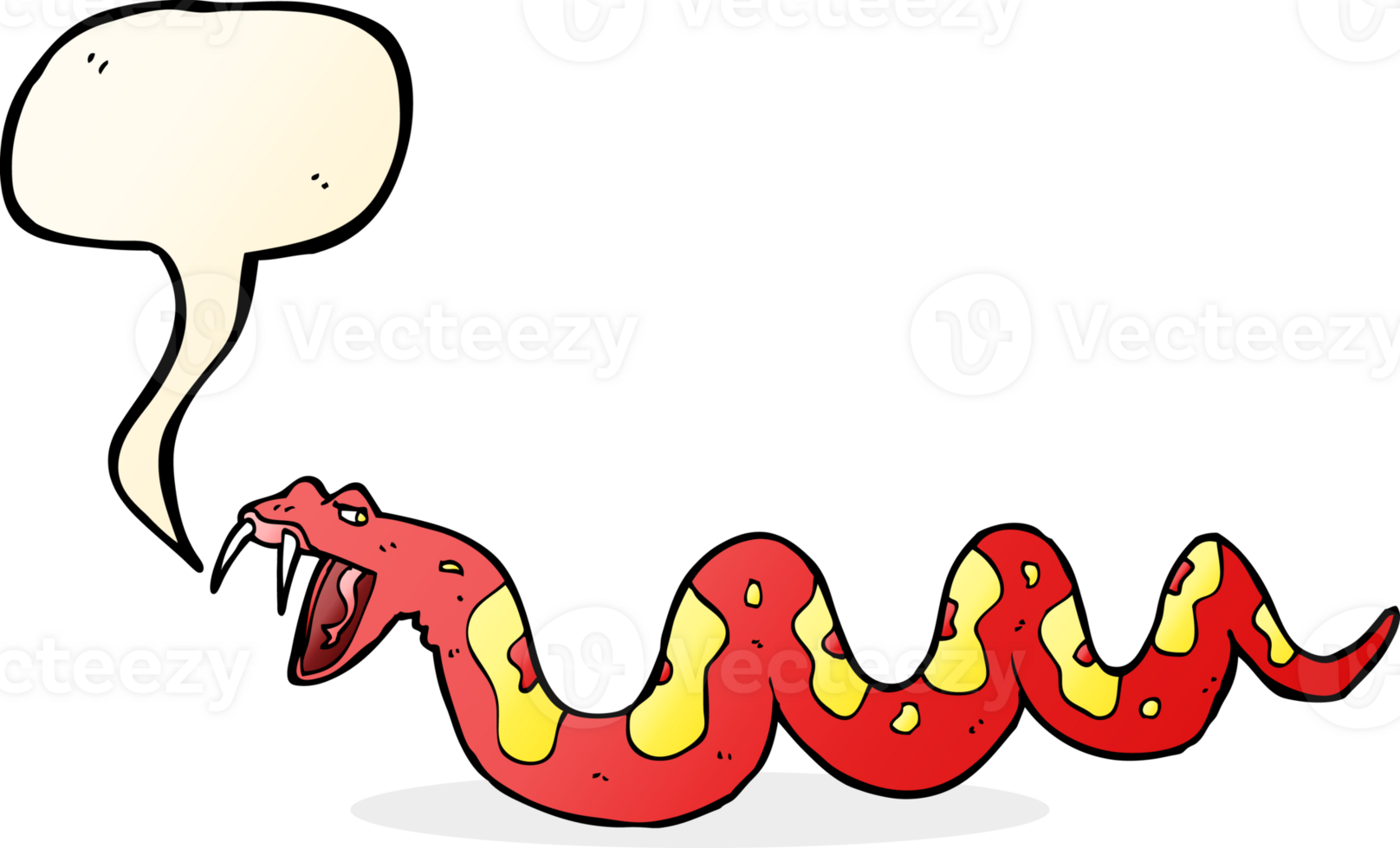 cartoon poisonous snake with speech bubble png