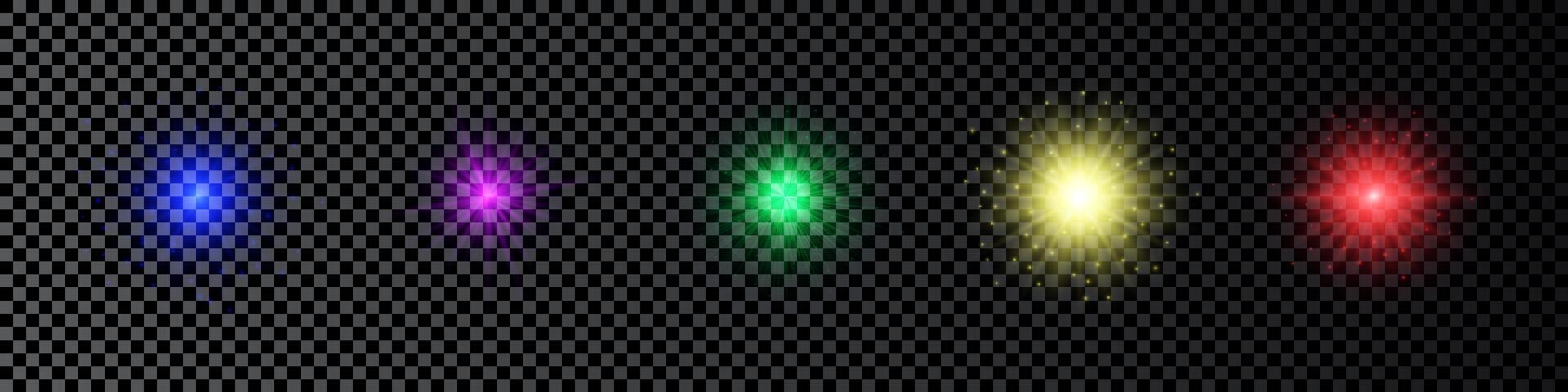 Light effect of lens flare vector