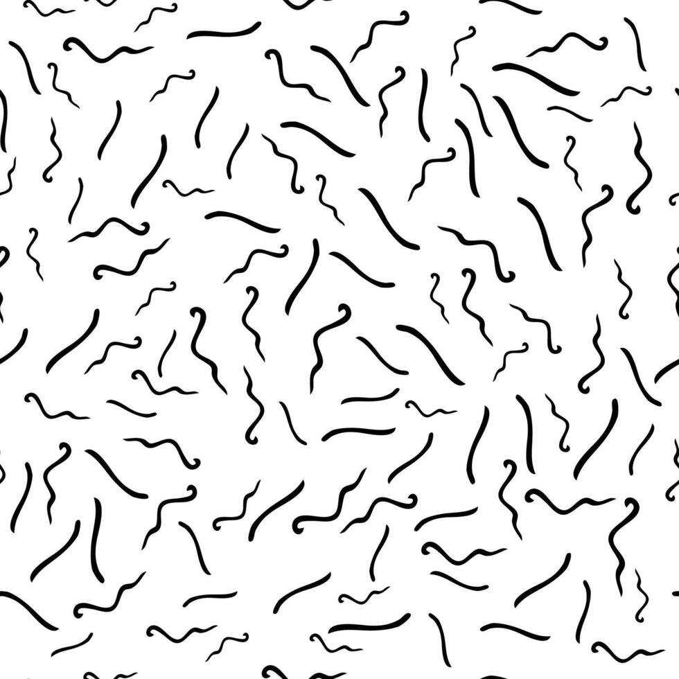 Seamless pattern with sketch squiggle vector