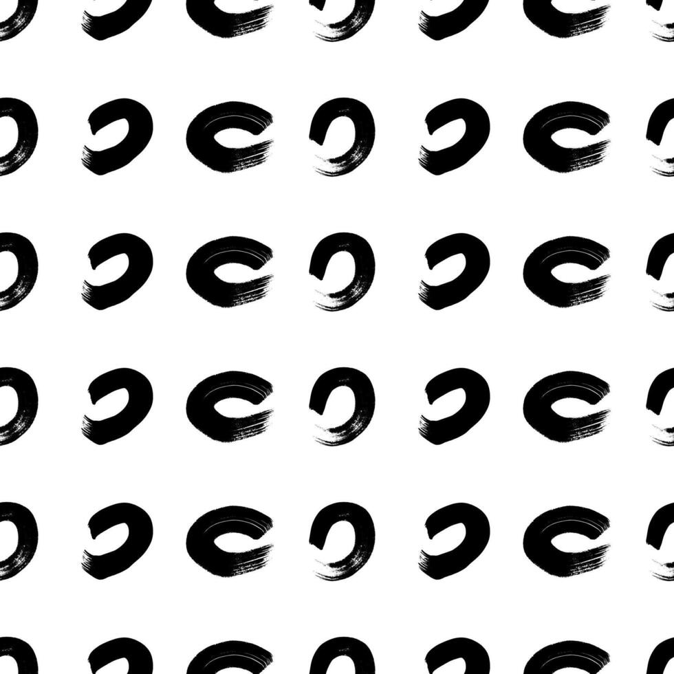 Seamless pattern with sketch circles shape vector