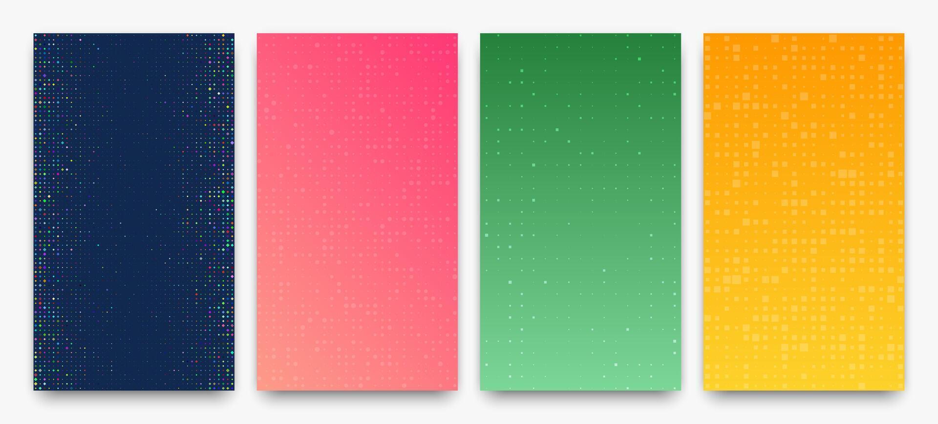 Abstract gradient geometric background of squares vector