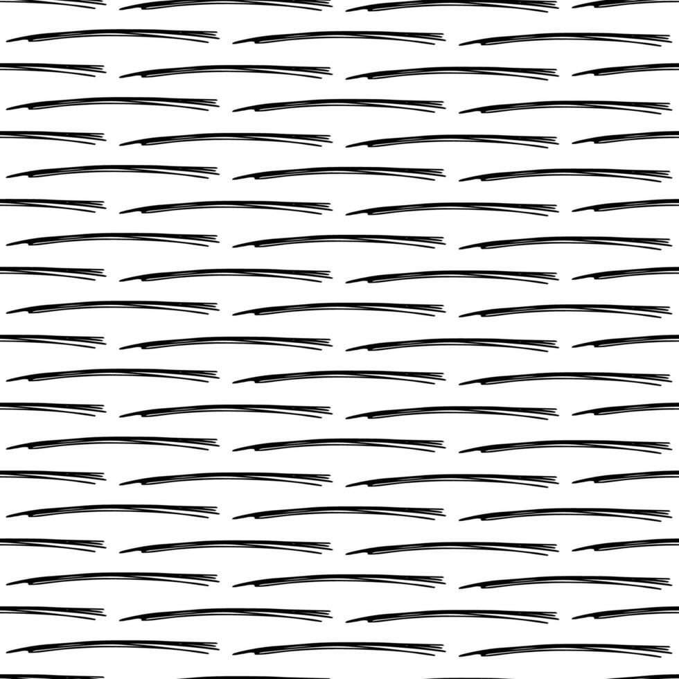 Seamless pattern with black pencil brushstrokes vector