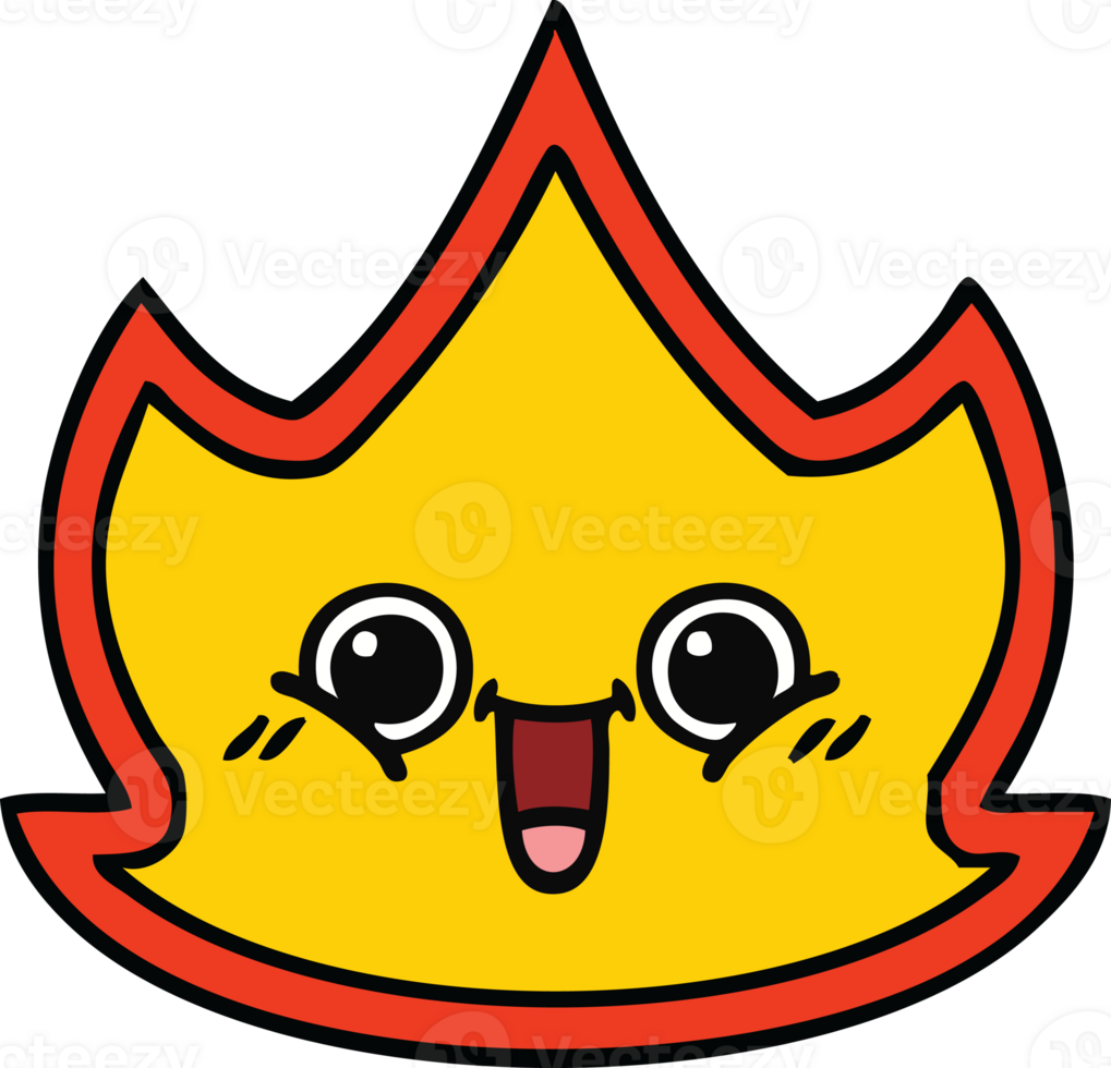 cute cartoon of a fire png