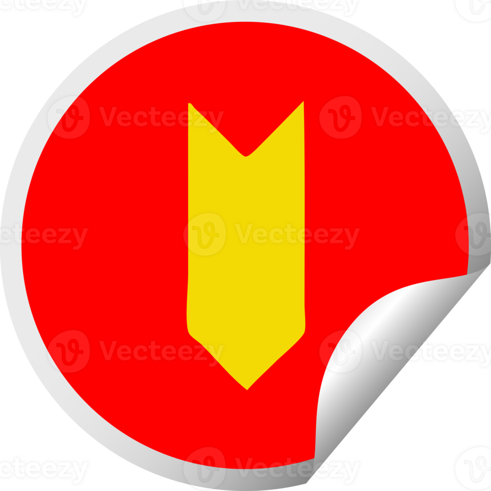 circular peeling sticker cartoon of a open umbrella png