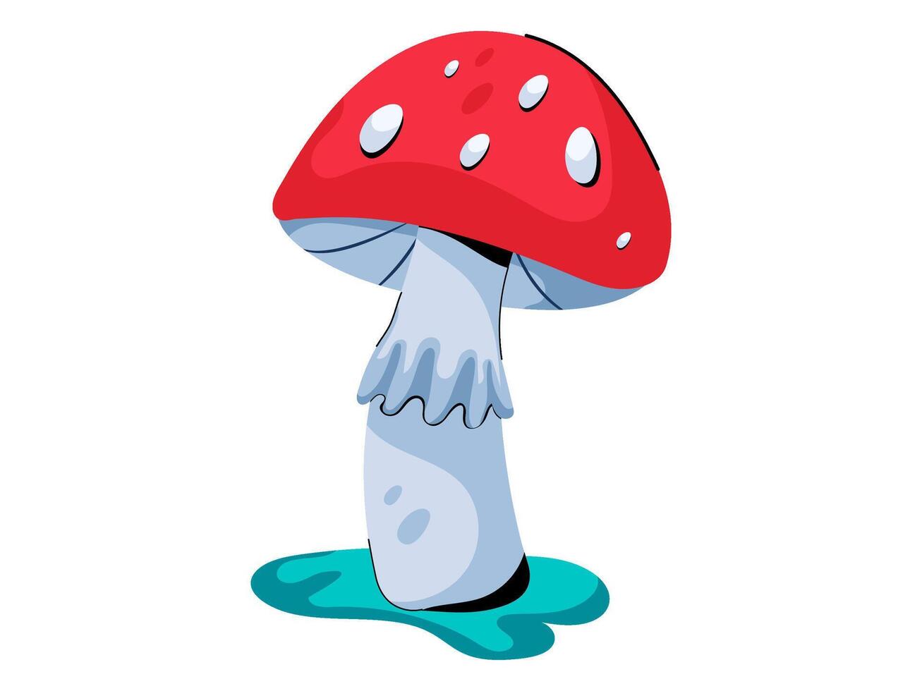 mushroom design with modern illustration concept style for badge farm agriculture sticker illustration vector
