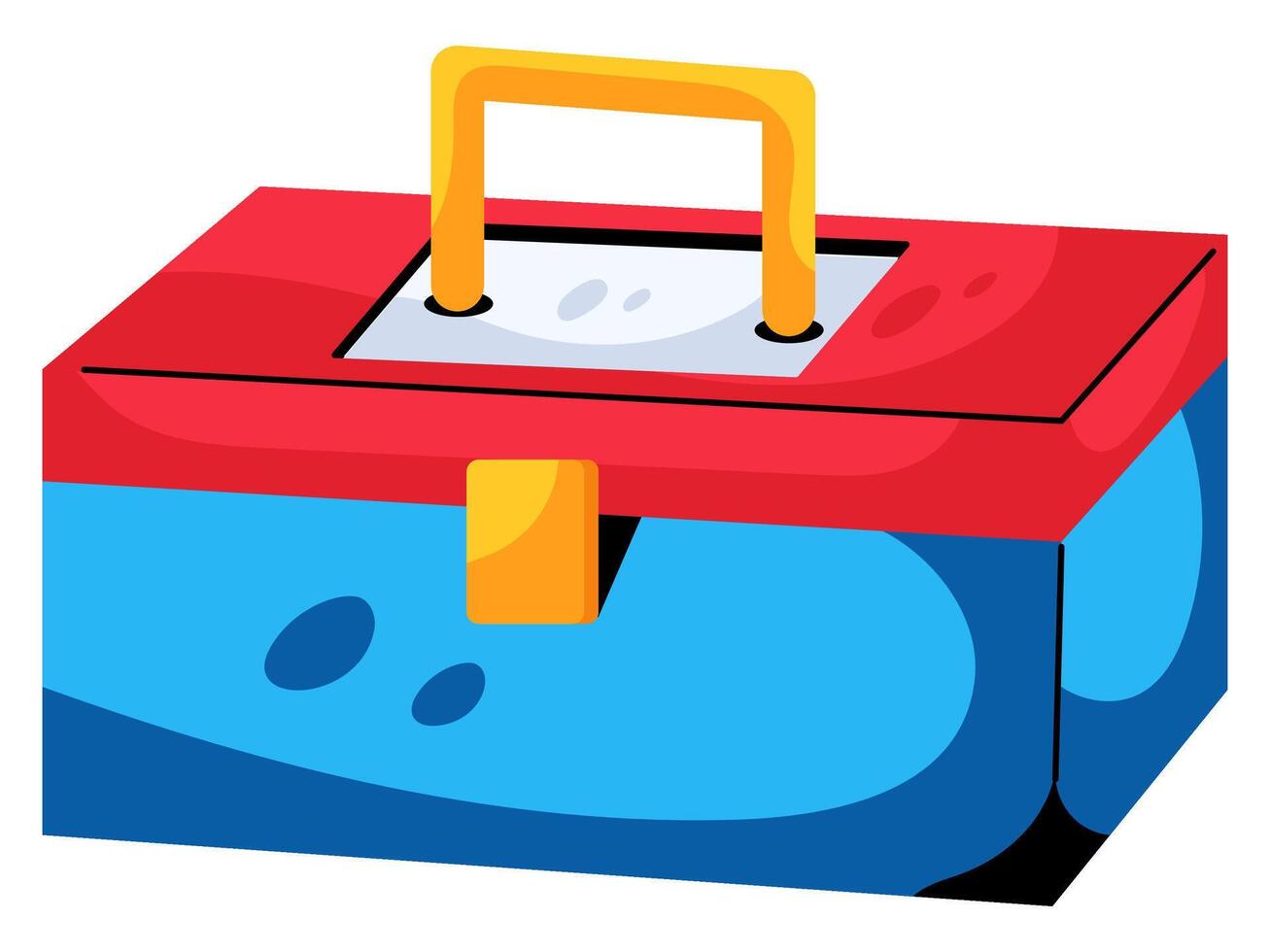 carpentry farm tool box design with modern illustration concept style for badge farm agriculture sticker illustration vector