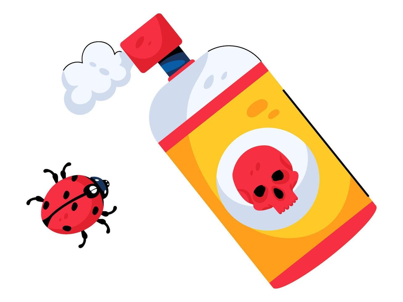 pest spray design with modern illustration concept style for badge farm agriculture sticker illustration vector