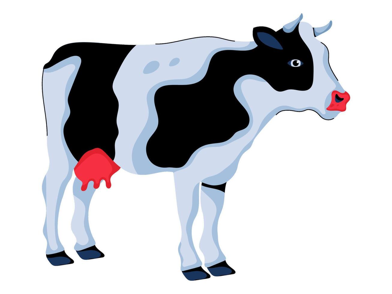 cow design with modern illustration concept style for badge farm agriculture sticker illustration vector