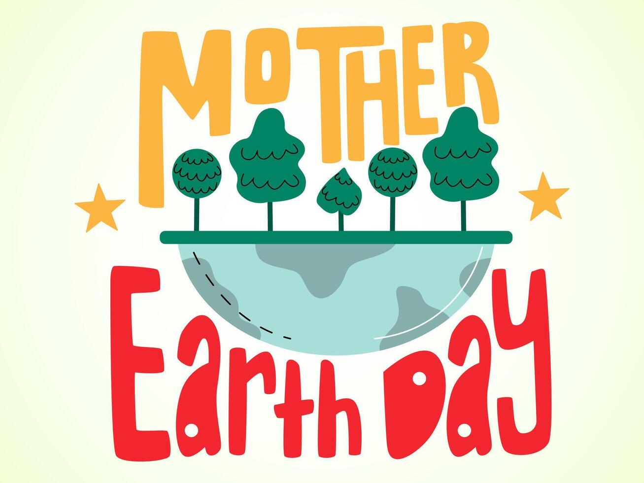 Illustration of Happy Earth Day for Environment Safety Celebration vector