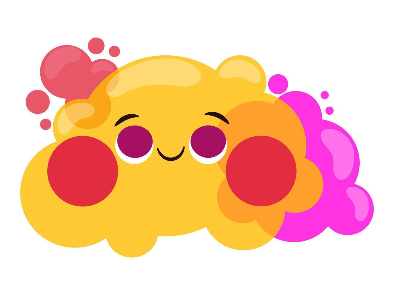 holi festival design with modern illustration concept style for celebration sticker illustration vector