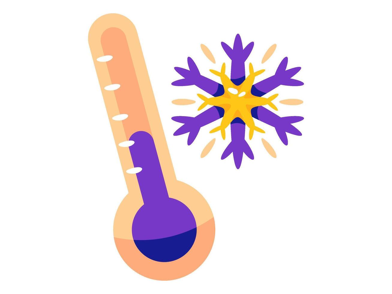 weather element season design with modern illustration climate concept style for atmospheric condition vector