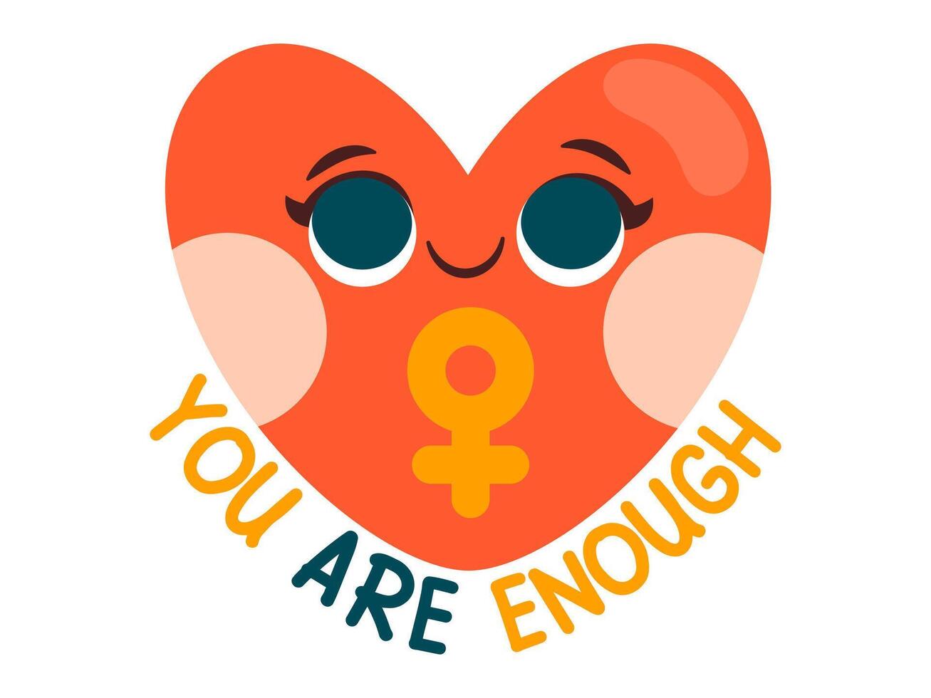 femininity design with modern illustration concept style for badge women day sticker illustration vector