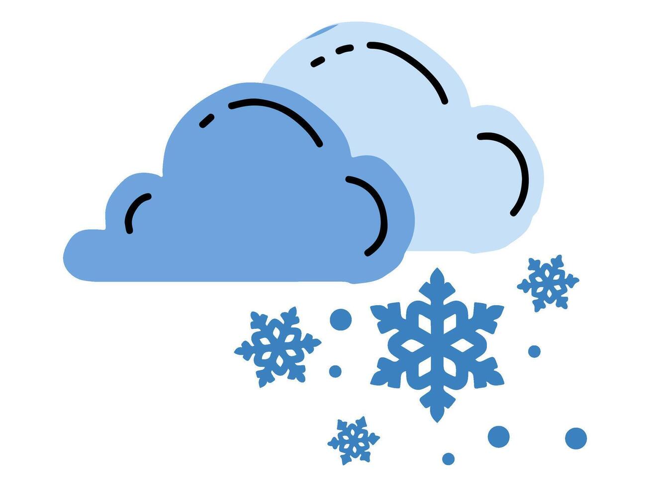 weather element season design with modern illustration climate concept style for atmospheric condition vector