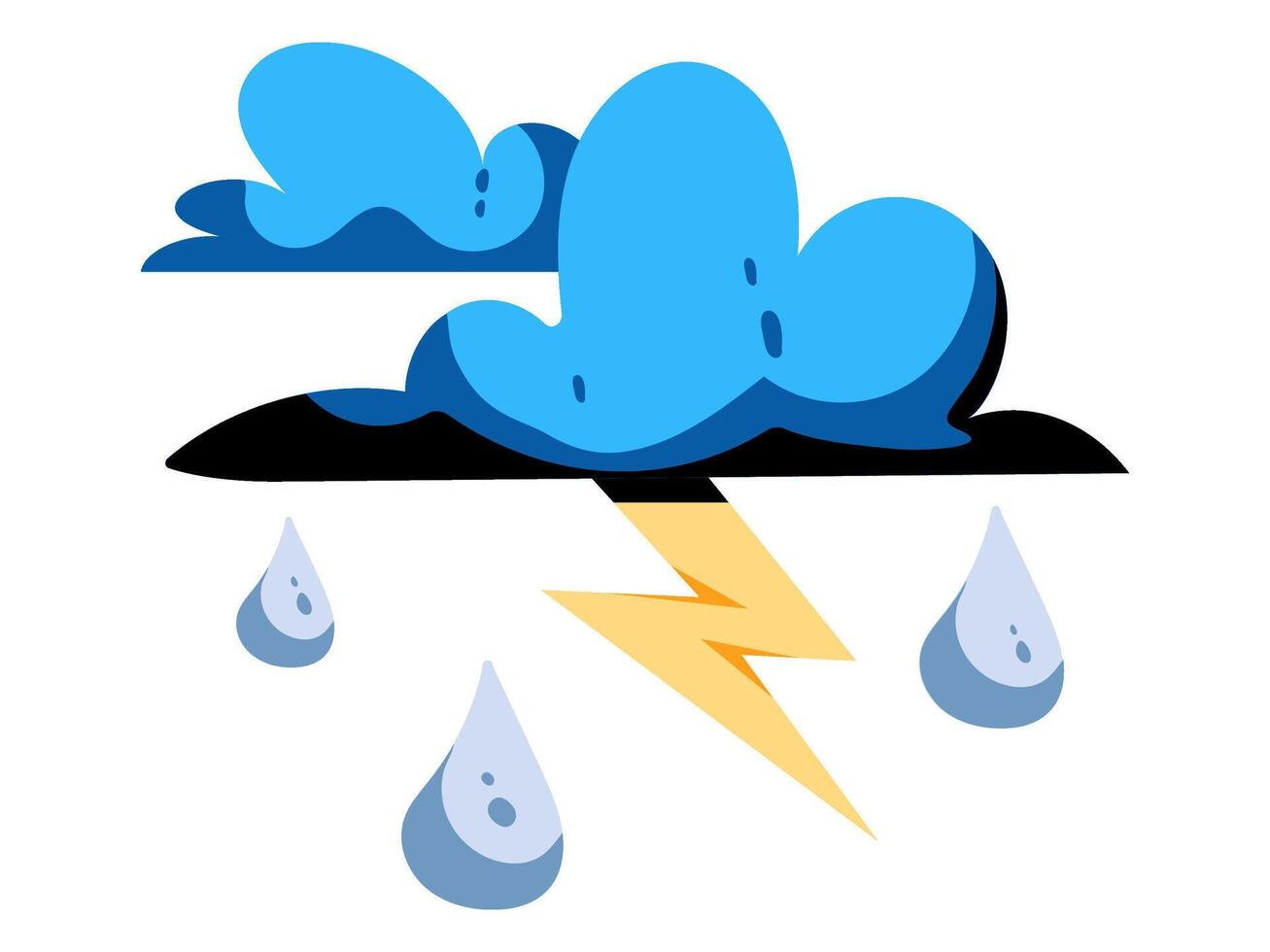 weather element season design with modern illustration climate concept style for atmospheric condition vector