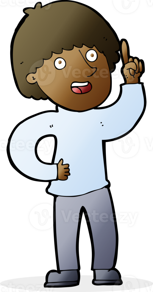 cartoon man with idea png