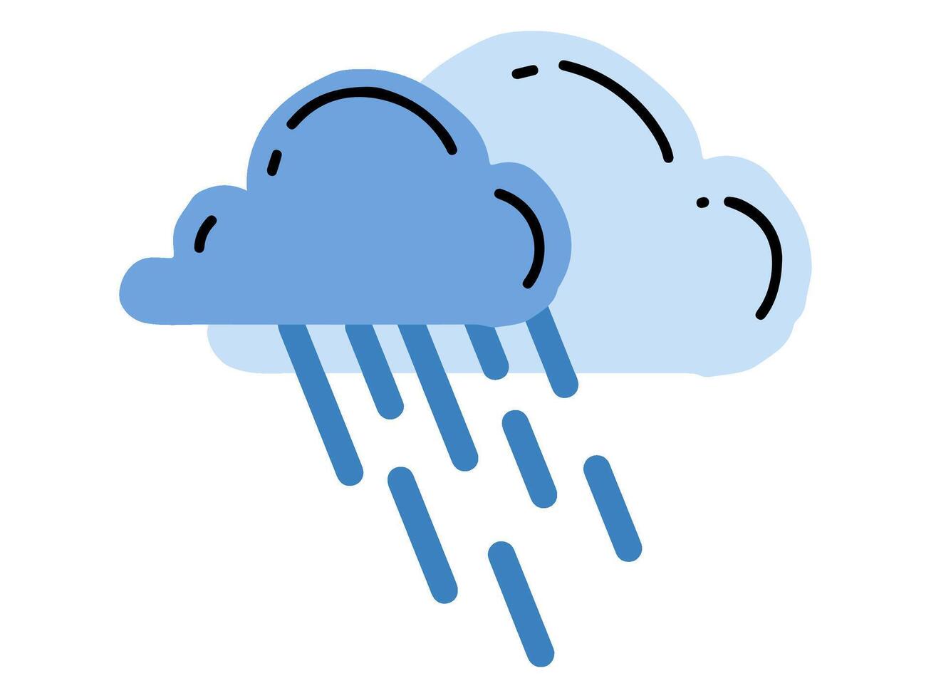 weather element season design with modern illustration climate concept style for atmospheric condition vector