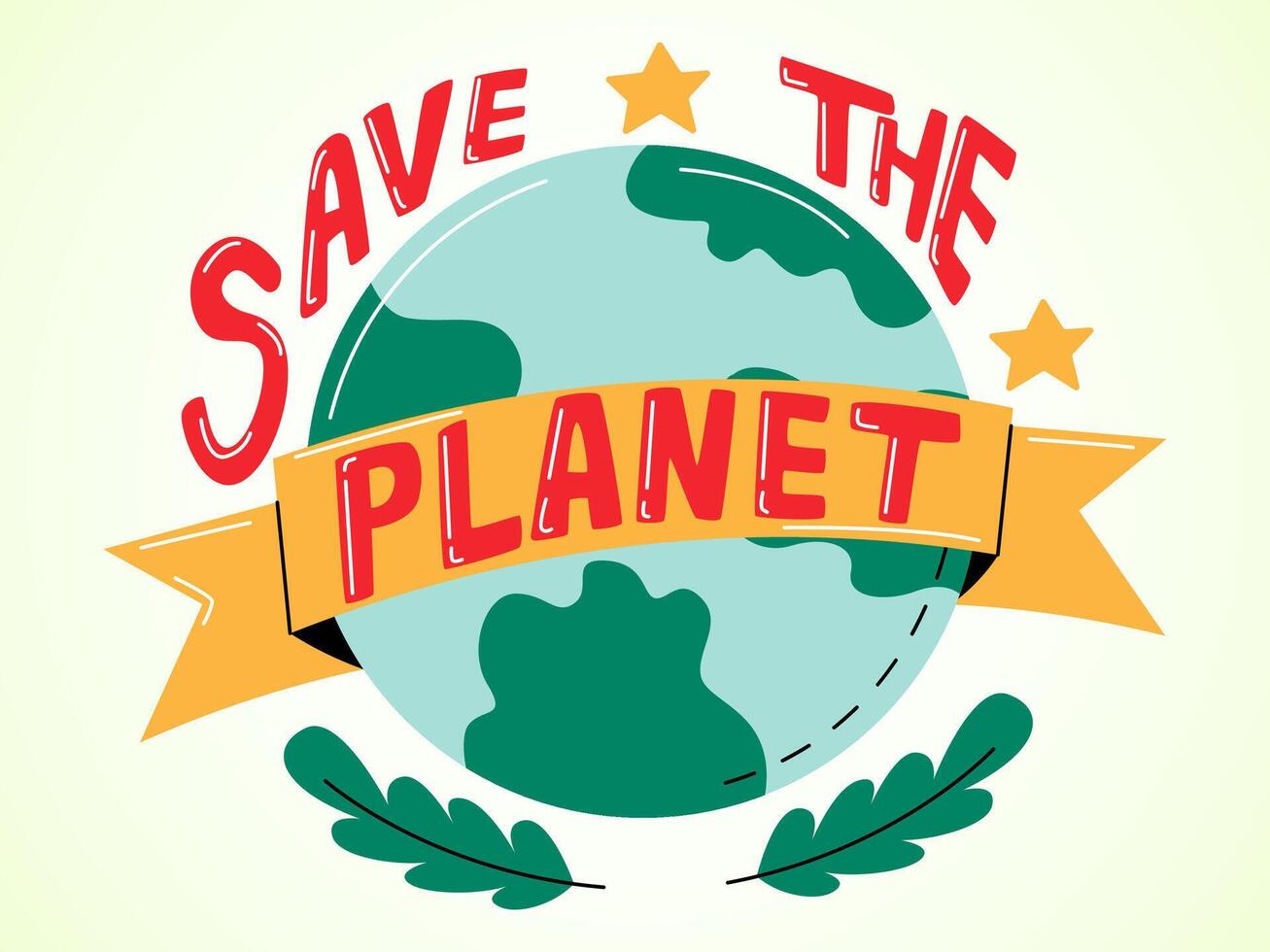 Illustration of Happy Earth Day for Environment Safety Celebration vector