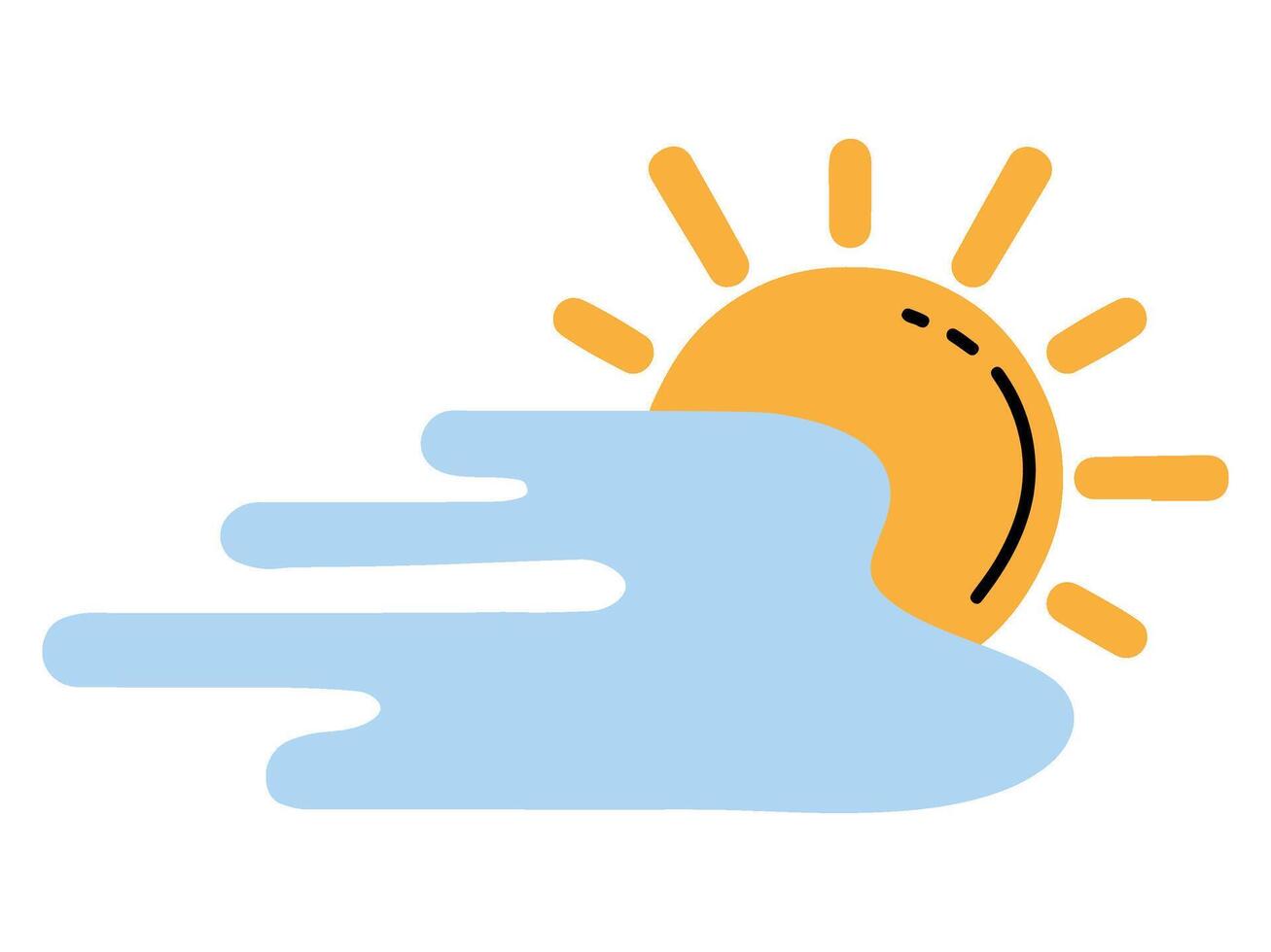 weather element season design with modern illustration climate concept style for atmospheric condition vector