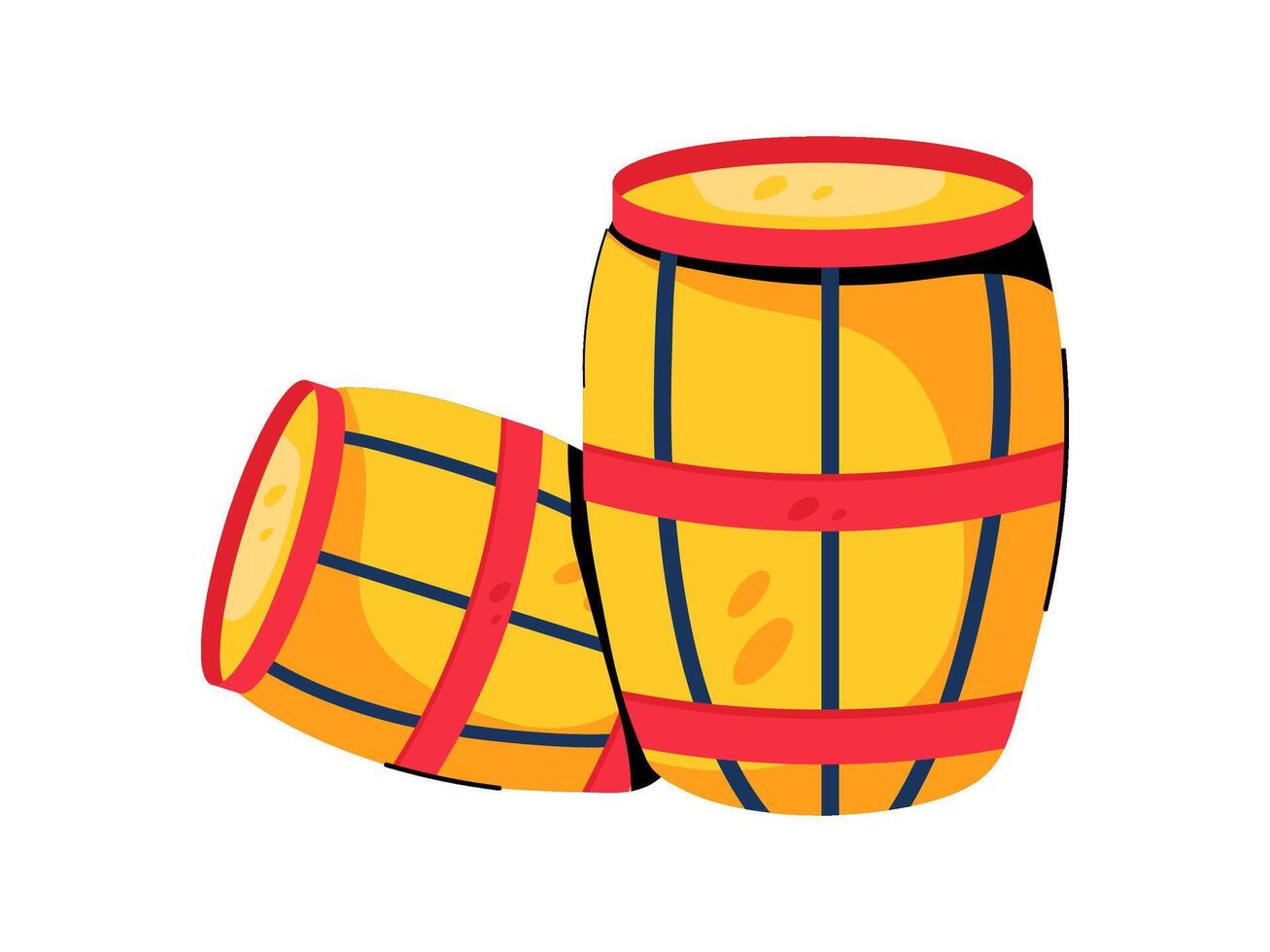 barrel design with modern illustration concept style for badge farm agriculture sticker illustration vector