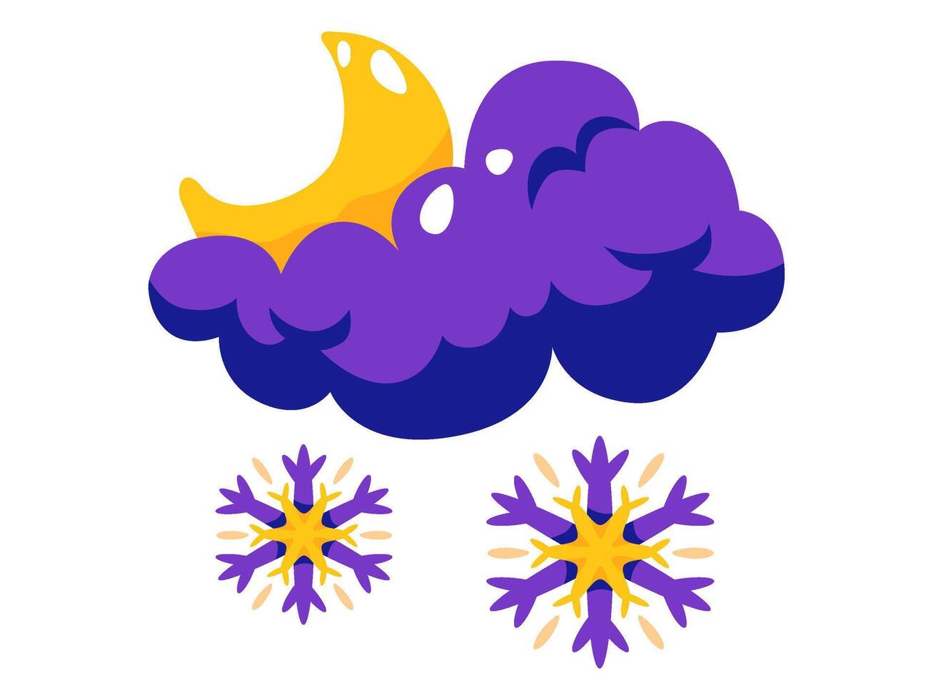 weather element season design with modern illustration climate concept style for atmospheric condition vector