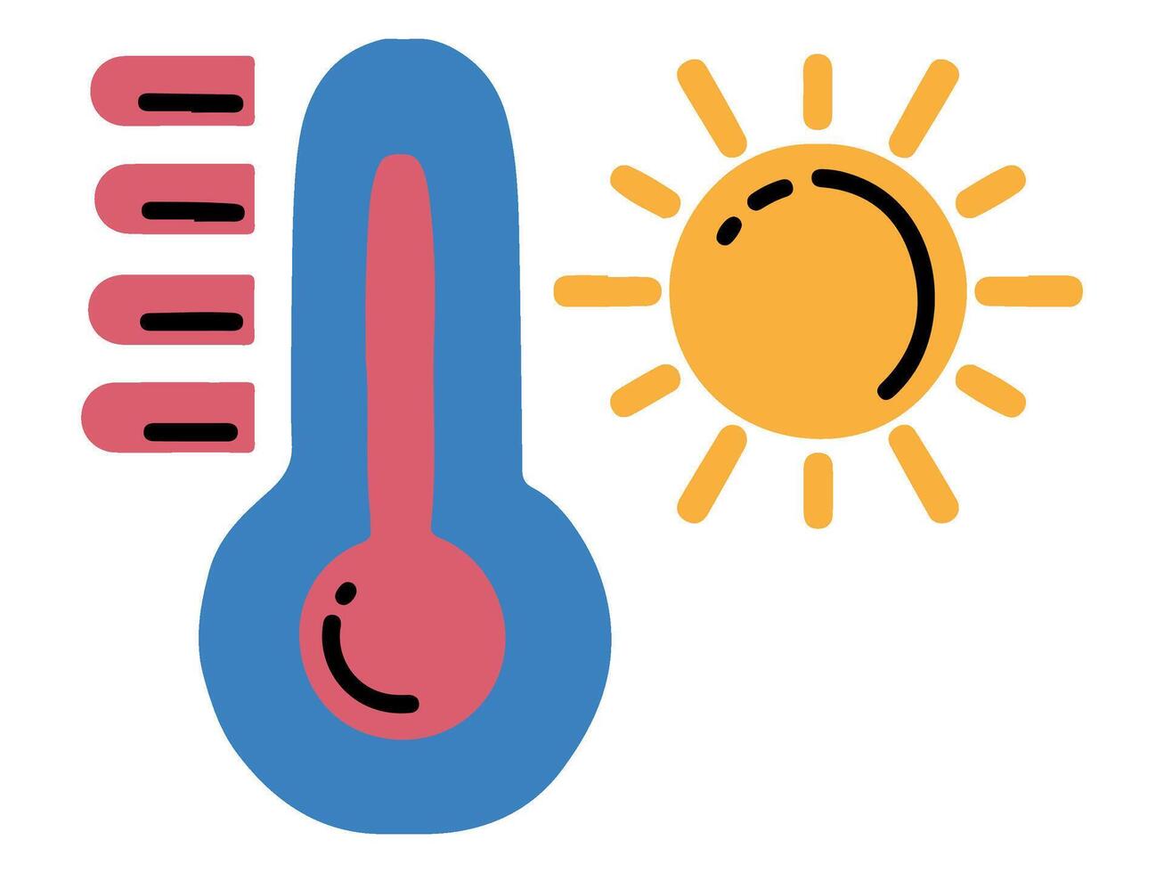 weather element season design with modern illustration climate concept style for atmospheric condition vector