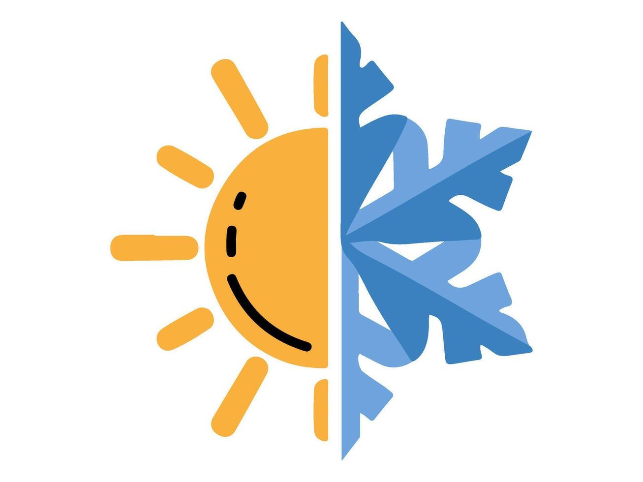 weather element season design with modern illustration climate concept style for atmospheric condition vector