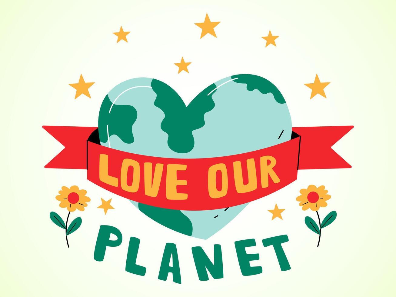 Illustration of Happy Earth Day for Environment Safety Celebration vector