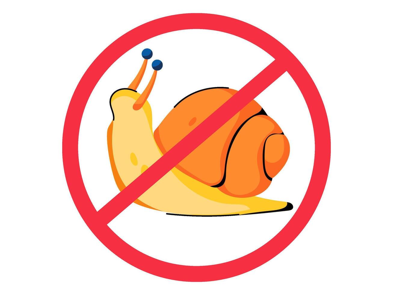 no snail design with modern illustration concept style for badge farm agriculture sticker illustration vector