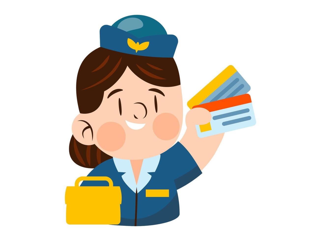 profession job design with modern illustration concept style for professional sticker illustration vector