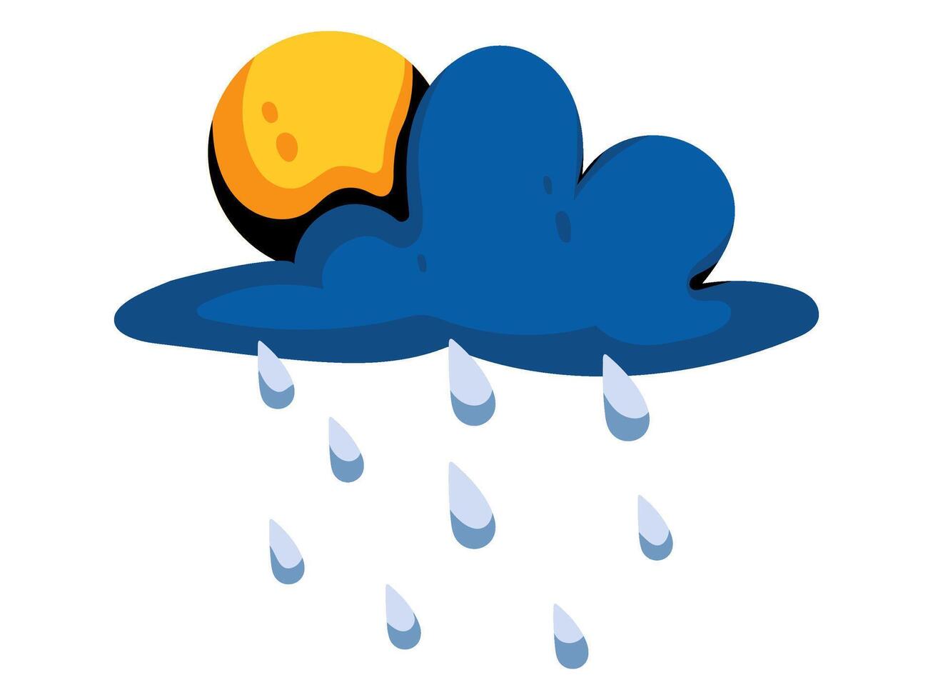 weather element season design with modern illustration climate concept style for atmospheric condition vector